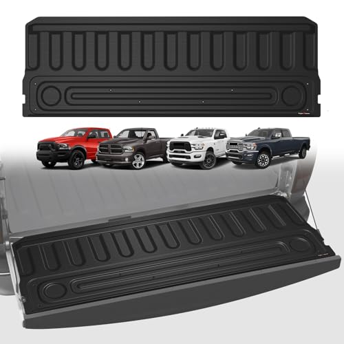 TripleAliners Truck Mat Compatible with 2009-2018 Ram 1500 & 2009-2026 Ram 2500/3500 & 2019-2024 1500 Classic Standard Tailgate Accessories, Tailgate Mat Custom Fit All Weather Protection Pickup Liner - Image 1