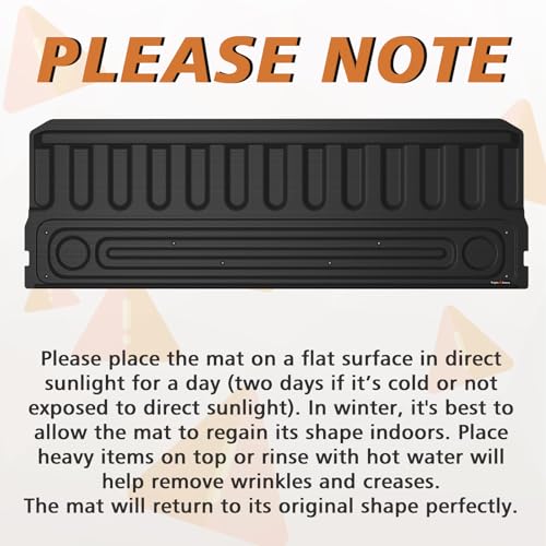 TripleAliners Truck Mat Compatible with 2009-2018 Ram 1500 & 2009-2026 Ram 2500/3500 & 2019-2024 1500 Classic Standard Tailgate Accessories, Tailgate Mat Custom Fit All Weather Protection Pickup Liner - Image 2