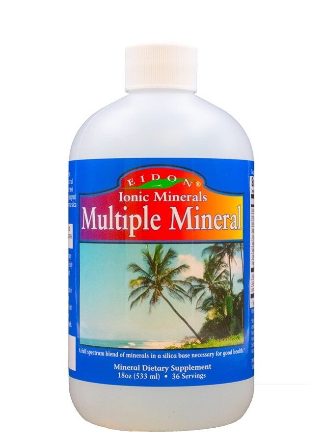 Eidon Ionic Minerals Eidon Multiple Minerals Supplement - Minerals for Water, Liquid Vitamins, All-Natural, Bioavailable, Ionic, Vegan, Gluten-Free, No Additives or Preservatives - 18 Ounce Bottle - Image 1
