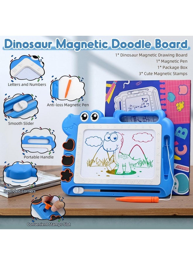 AiTuiTui - Magnetic Drawing Board Toddler Toys Gift For 2 3 Year Old Girls Boys Sketch Writing Doodle Pad Age 2 4 Travel Games Educational Learning Kids Toys For Toddlers Birthday (Blue) - Image 1
