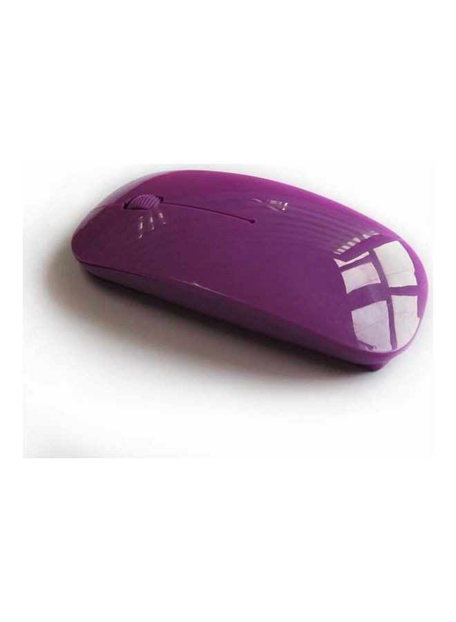 NIBEMINENT 2.4 GHz Ergonomic Curved Wireless Mouse Purple - Image 2