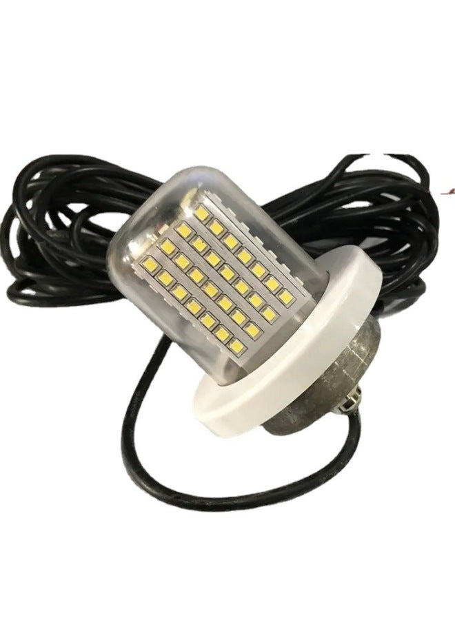 Stainless Steel Fishing Lure Light Fishing Light High-power Fishing Gear Underwater LED Light Fishing Light For Fishing 200W 