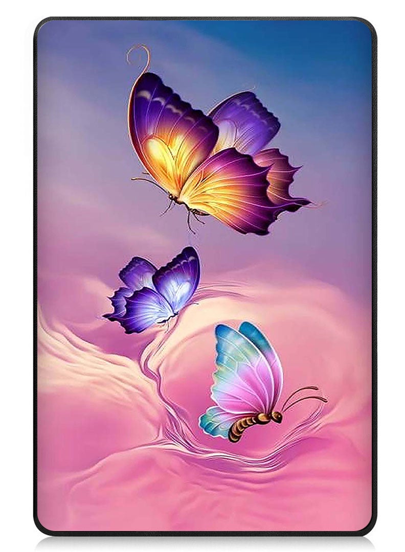 Theodor Protective Flip Case For Lenovo Xiaoxin Pad (2024) With Trifold Stand Auto Wake Sleep Shockproof Cover multicolour butterfly 1 - Image 1