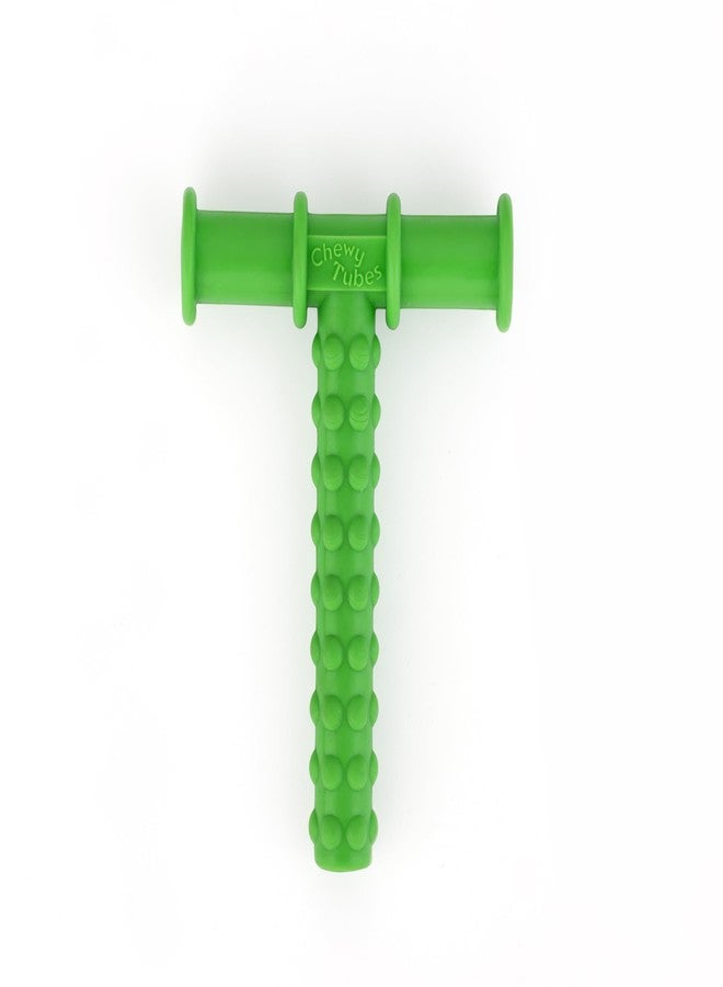 MJ Talk Tools ® Chewy Tube T-Tube - Oral Motor, Sensory Chewing Aid for Autism, Speech Delay & Eating Support (Green, 1 Count) - Image 1