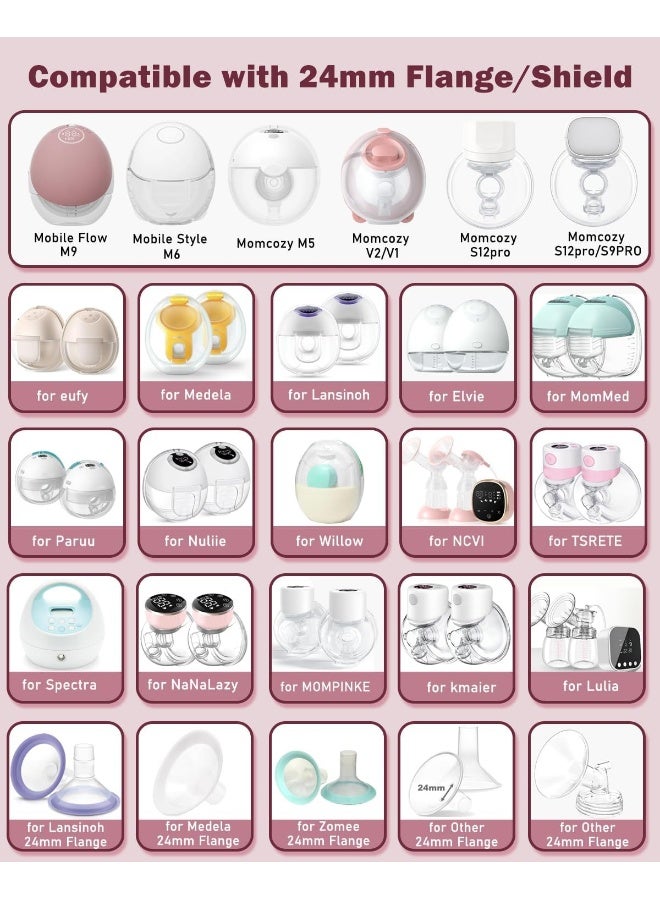 ايفارونال Flange Insert 2PCS 14mm Compatible with Various Breast Pumps - Image 2