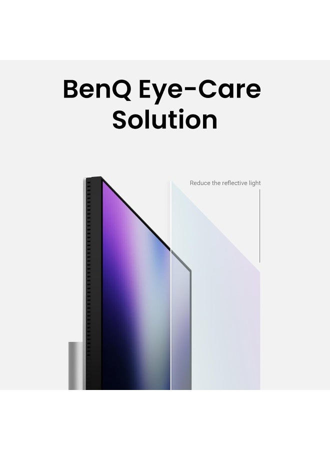 BenQ 32 inch 4K 3840x2160 Monitor for MacBook Pro/Air, Dual USB-C, 90W Power Delivery, Mac Color Match, USB Hub, Brightness & Volume Control on Mac, Height & Tilt Adjustable Stand MA320U silver - Image 5
