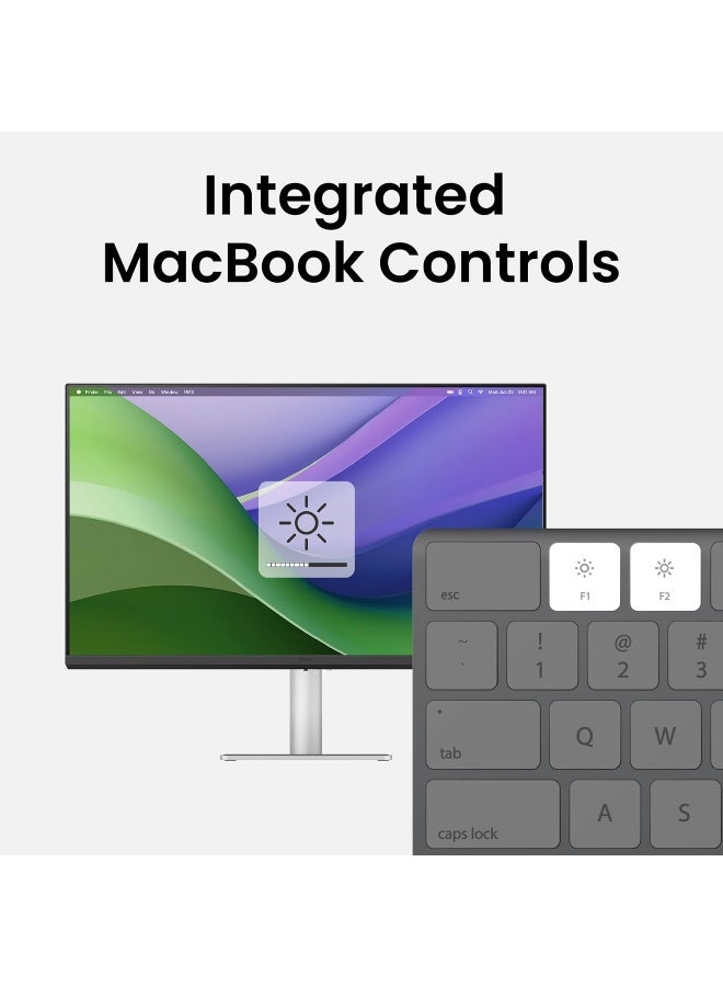 BenQ 32 inch 4K 3840x2160 Monitor for MacBook Pro/Air, Dual USB-C, 90W Power Delivery, Mac Color Match, USB Hub, Brightness & Volume Control on Mac, Height & Tilt Adjustable Stand MA320U silver - Image 4