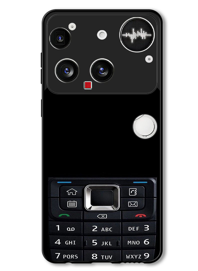 Theodor Case Compatible with Nothing Phone (3) 6.67 Inch Protection Shockproof Bumper Cover Old Phone Pattern - Image 1