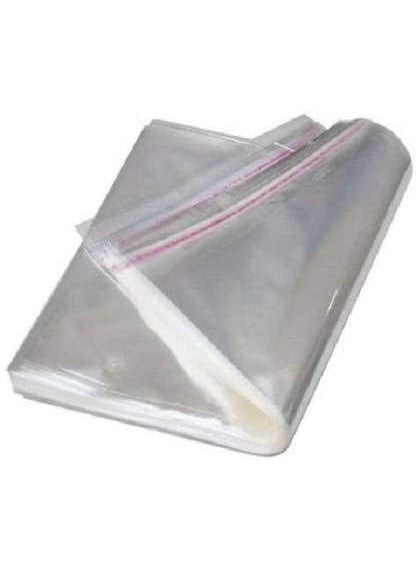 M & M MM Packing Clear Bags Transparent Pouches For Garments Clothes Saree Shirt Etc Self Adhesive BOPP Bags Seal Bag For Multipurpose Size 12x16 Pack of 100 