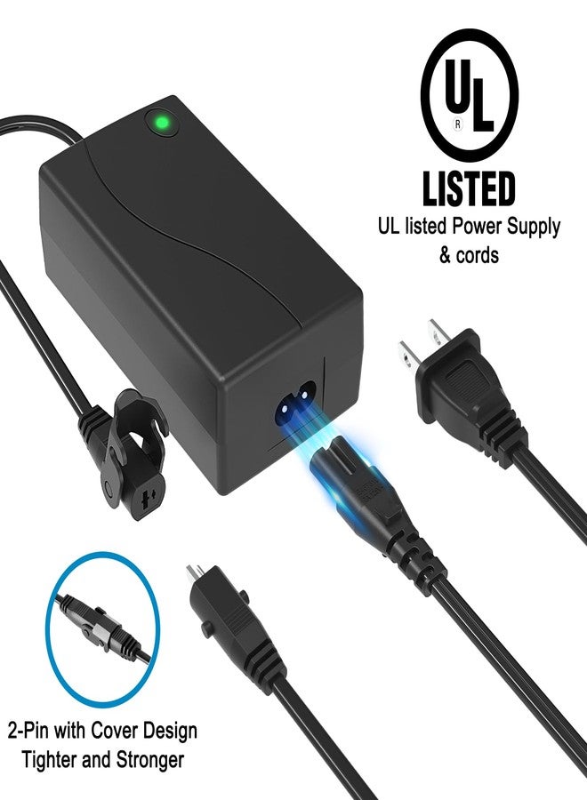 MineCtrl Power Recliner Power Supply, Model ZB-H290020-A Universal AC/DC Adapter, 29V 2A Transformer 2-pin Connector, Recliner Replacement Parts for Lazyboy Limoss Okin - Image 2