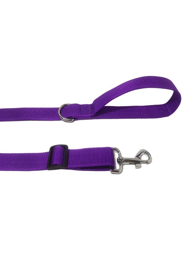 MANDAO 6FT/ 10FT Adjustable Dog Leash, Nylon Dog Leashes for Medium Large Dogs (6FT, Purple) - Image 4