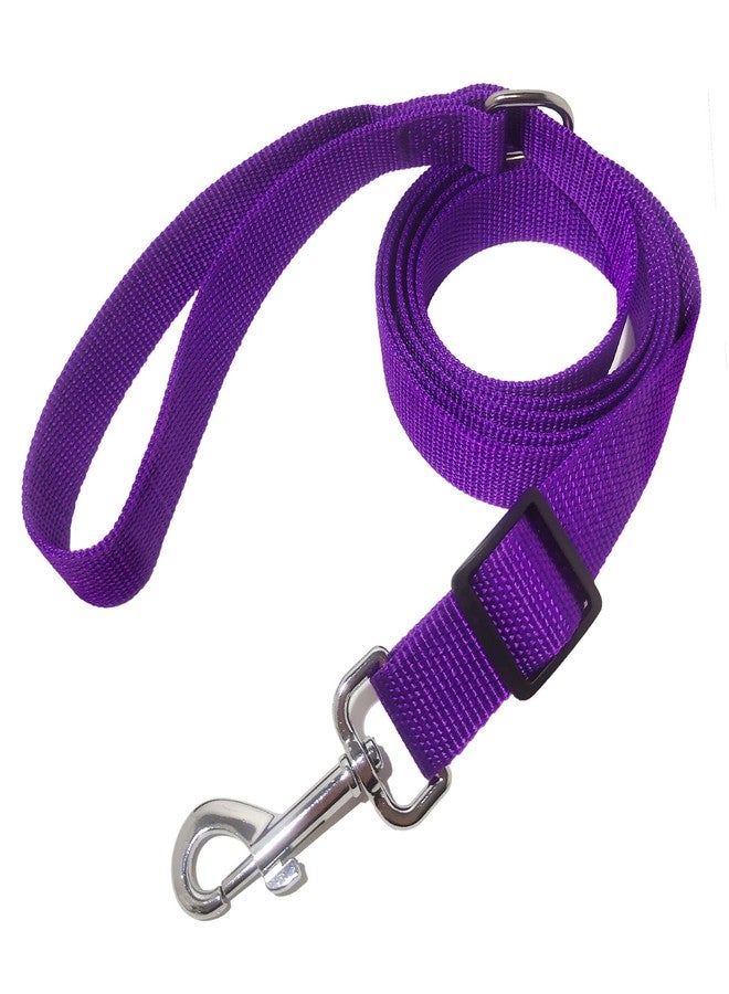 MANDAO 6FT/ 10FT Adjustable Dog Leash, Nylon Dog Leashes for Medium Large Dogs (6FT, Purple) - Image 1