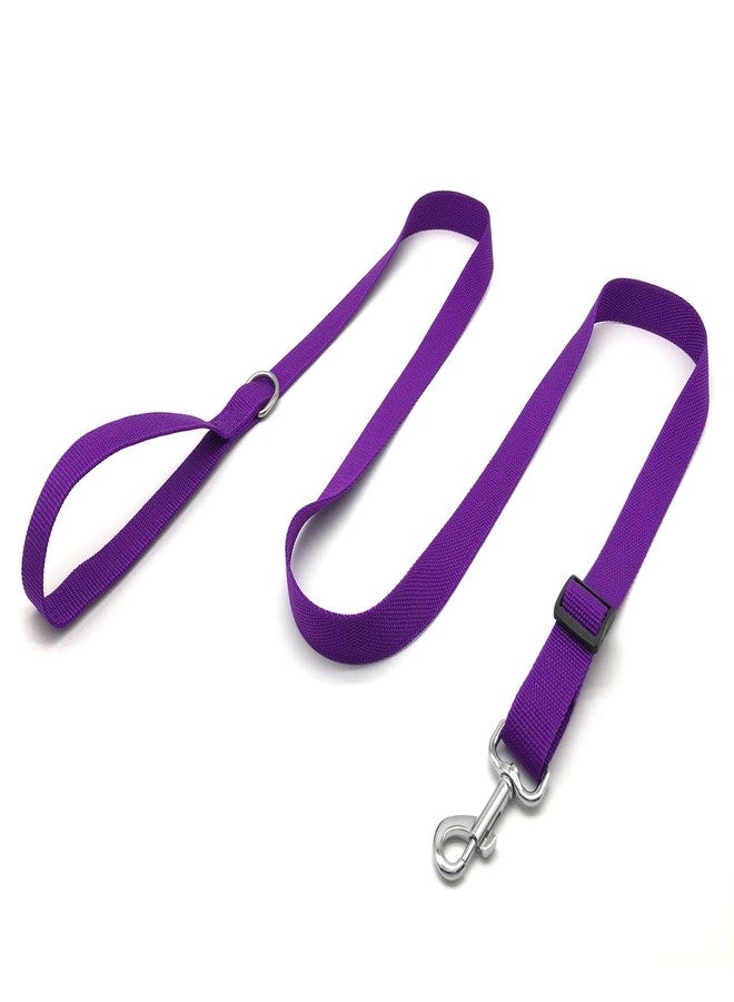 MANDAO 6FT/ 10FT Adjustable Dog Leash, Nylon Dog Leashes for Medium Large Dogs (6FT, Purple) - Image 2