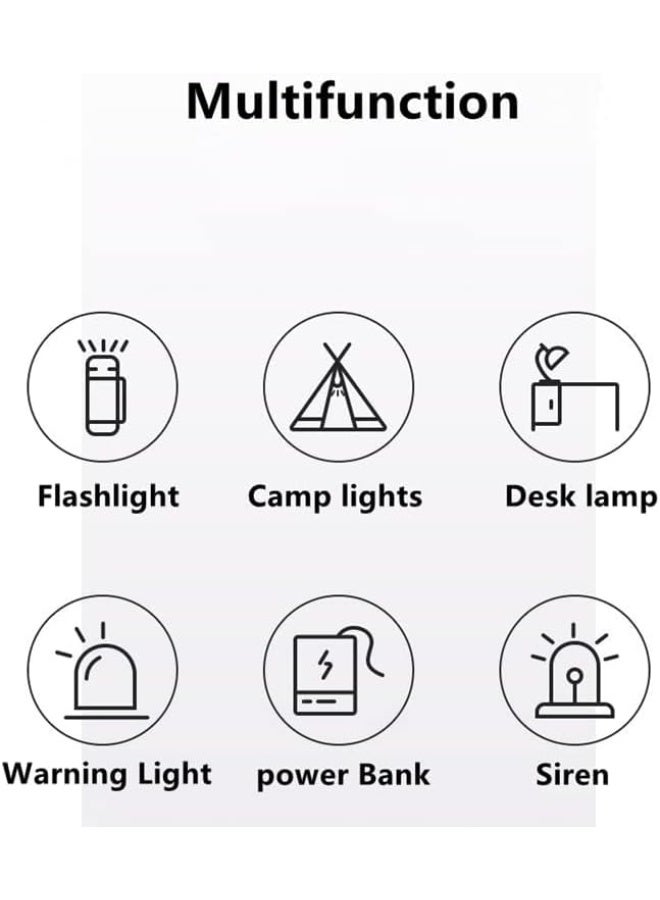 Nextool Mi 6-in-1 Rechargeable LED Torchlight Flashlight 1000 Lumens IPX4 Waterproof Emergency Alarm Magnetic Camping Work Light USB Rechargeable Outdoor Hiking Car Emergency Lantern NE20030 NE20170 - Image 3