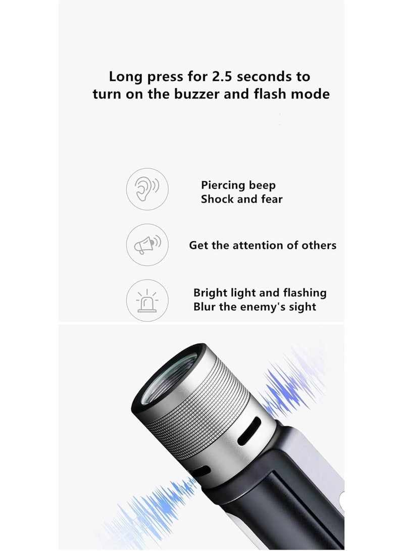 Nextool Mi 6-in-1 Rechargeable LED Torchlight Flashlight 1000 Lumens IPX4 Waterproof Emergency Alarm Magnetic Camping Work Light USB Rechargeable Outdoor Hiking Car Emergency Lantern NE20030 NE20170 - Image 5