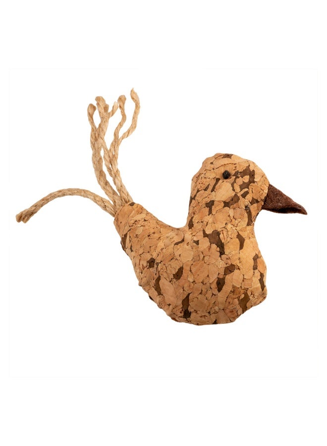 Duvo + Duvo+ Cork Bird 8X12X2,5Cm Brown - Image 1