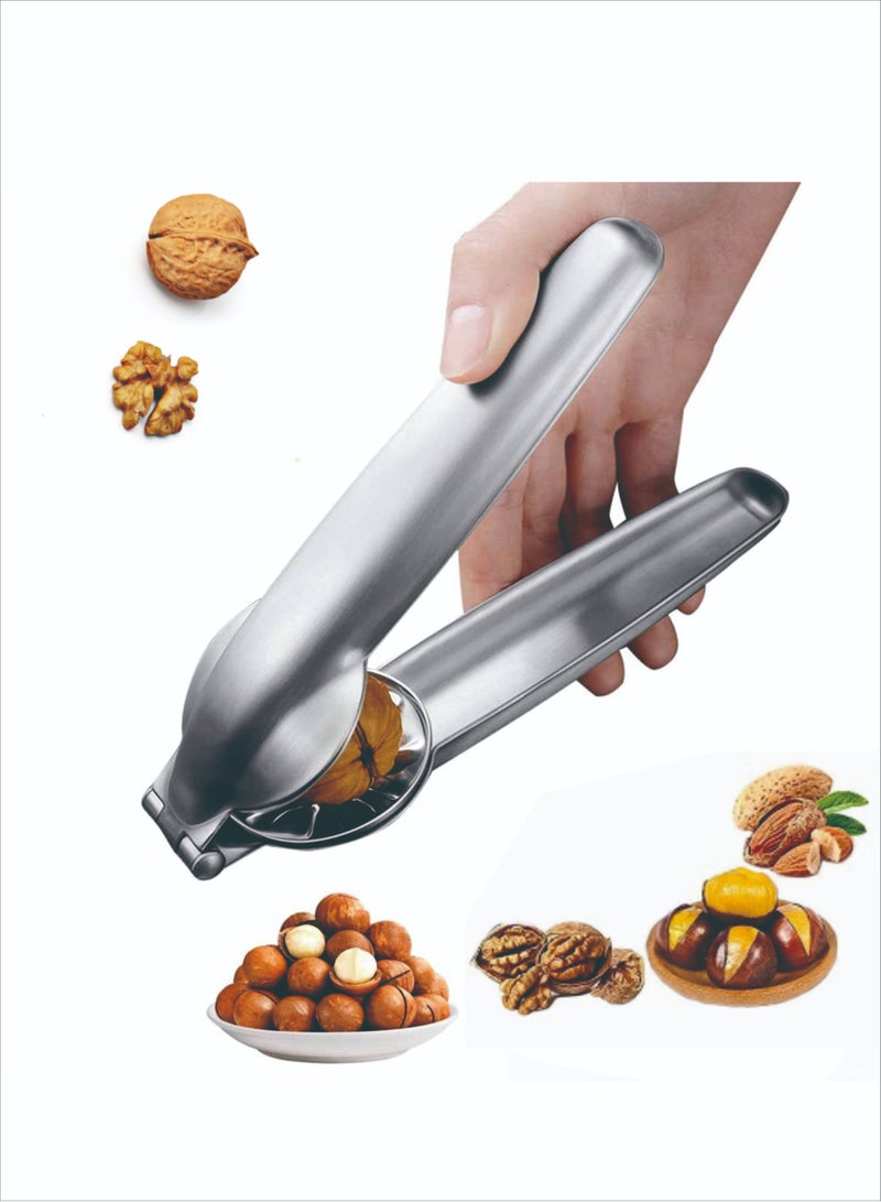 KASTWAVE Nutcracker Chestnut Clip, Nut Cracker Sheller Walnut Pliers, Metal Nut Opener Plier, 304 Stainless Steel Kitchen Tools ,  Nut Walnut Nut Opener Plier,Kitchen Dried Fruit Opener - Image 1