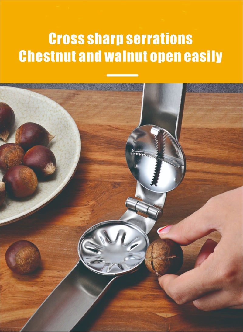KASTWAVE Nutcracker Chestnut Clip, Nut Cracker Sheller Walnut Pliers, Metal Nut Opener Plier, 304 Stainless Steel Kitchen Tools ,  Nut Walnut Nut Opener Plier,Kitchen Dried Fruit Opener - Image 3