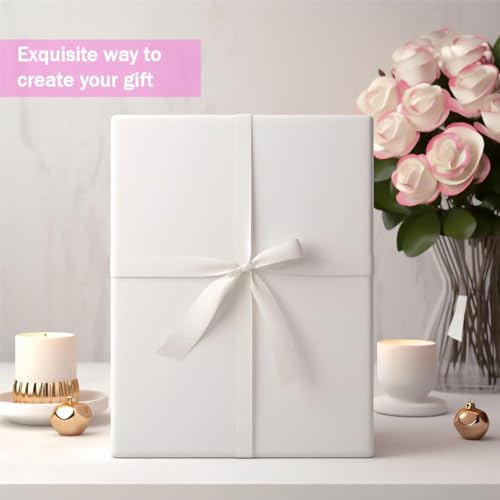 ANSSDO 12 Packs Extra Large Gift Boxes with Lids for Presents, 17x11x4 Inch White Clothing Boxes for Wrapping Gifts, Blanket, Robes, Shirts, Sweater, XL Cardboard White Boxes Bulk for Christmas, Birthday - Cajas Para Regalos - Image 2