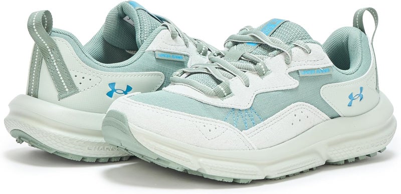 UNDER ARMOUR حذاء أندر أرمور النسائي تشارجد فيرسيرت 2 - أخضر سيليكا/أخضر هيدرو/أزرق إيثير - Image 3