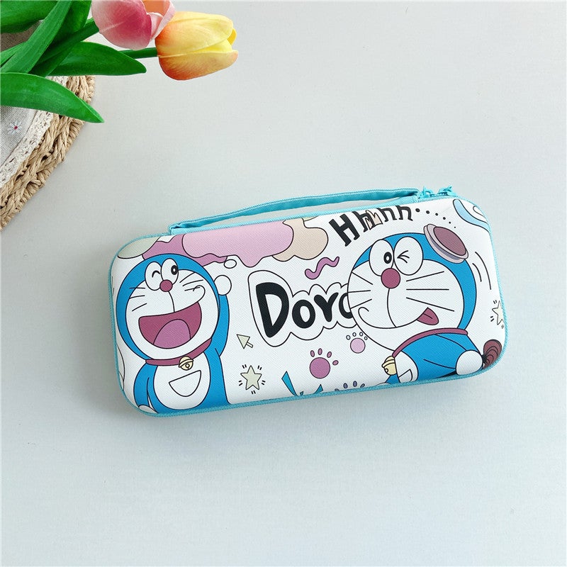 Nintendo swich game console storage bag oled cartoon storage box NS/lite organizing box drop-resistant leather pattern Xiao Ding DANG
