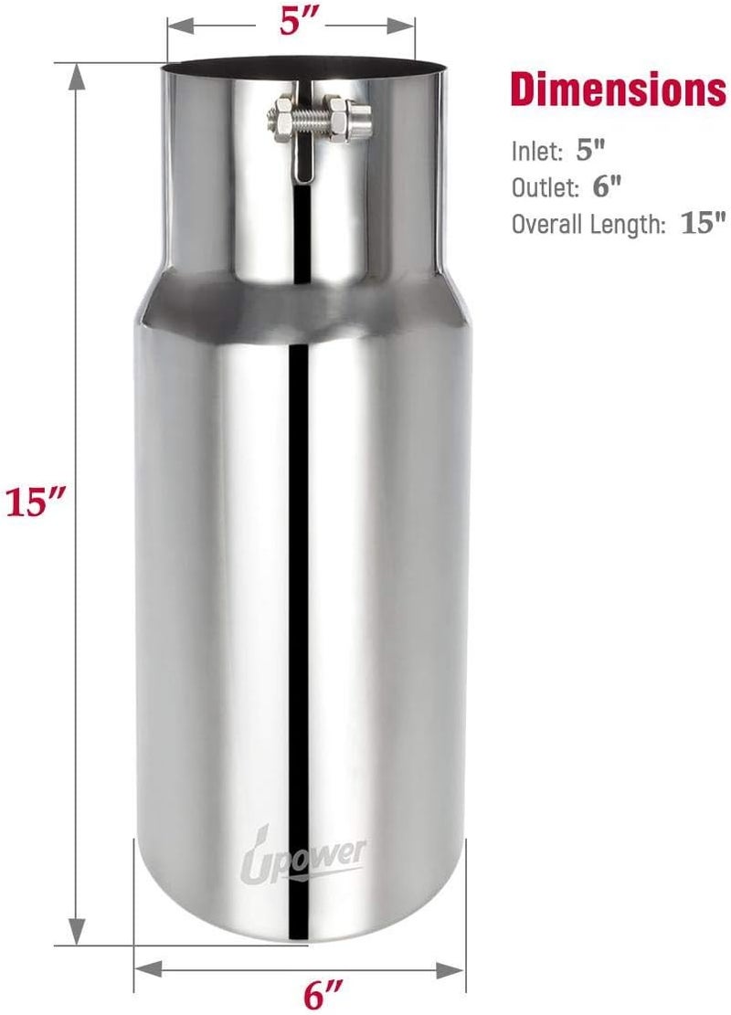 Upower Diesel Exhaust Tip - Stainless Steel Bolt-On - Image 4