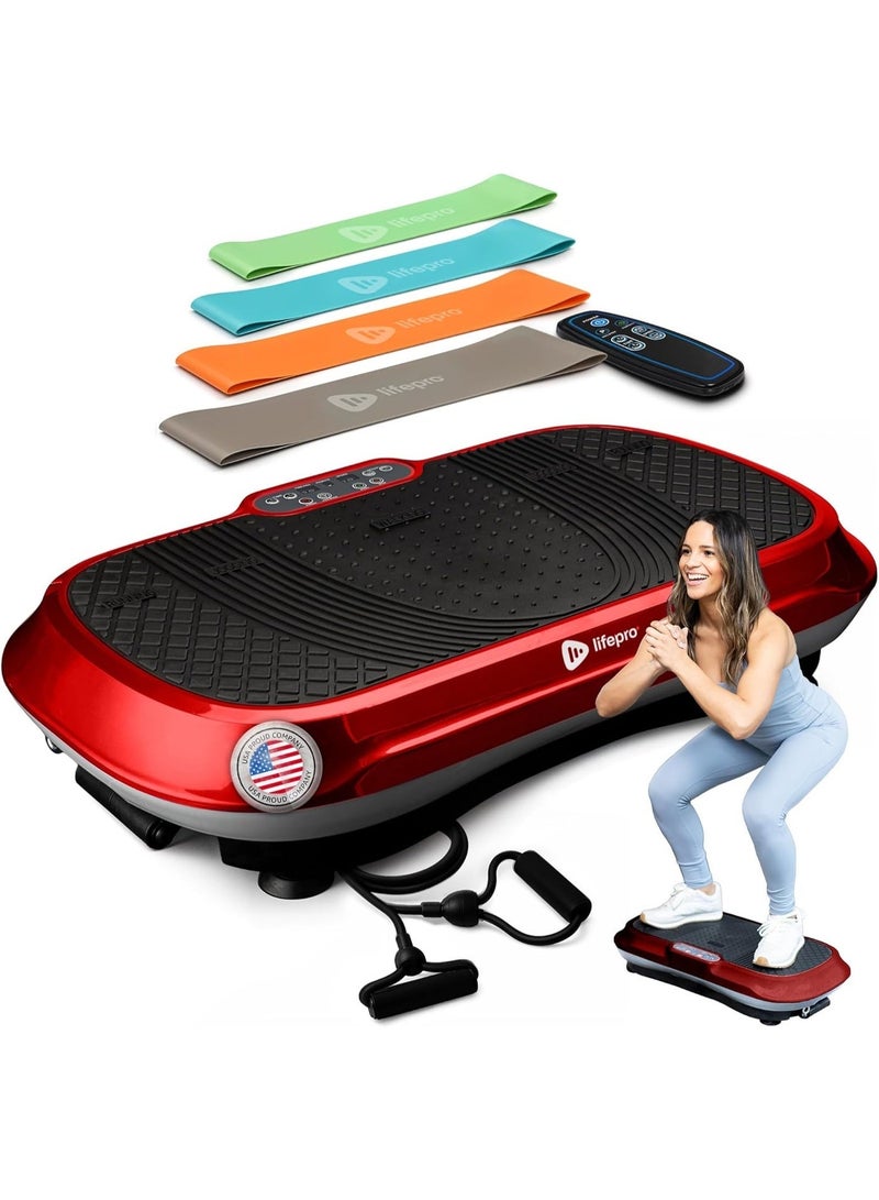 LifePro Waver Vibration Plate Exercise Machine - Whole Body Workout Vibration Fitness Platform w/ Loop Bands - Home Training Equipment for Weight Loss & Toning - Image 1