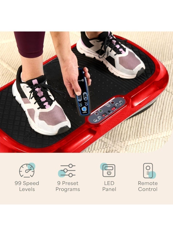 LifePro Waver Vibration Plate Exercise Machine - Whole Body Workout Vibration Fitness Platform w/ Loop Bands - Home Training Equipment for Weight Loss & Toning - Image 5
