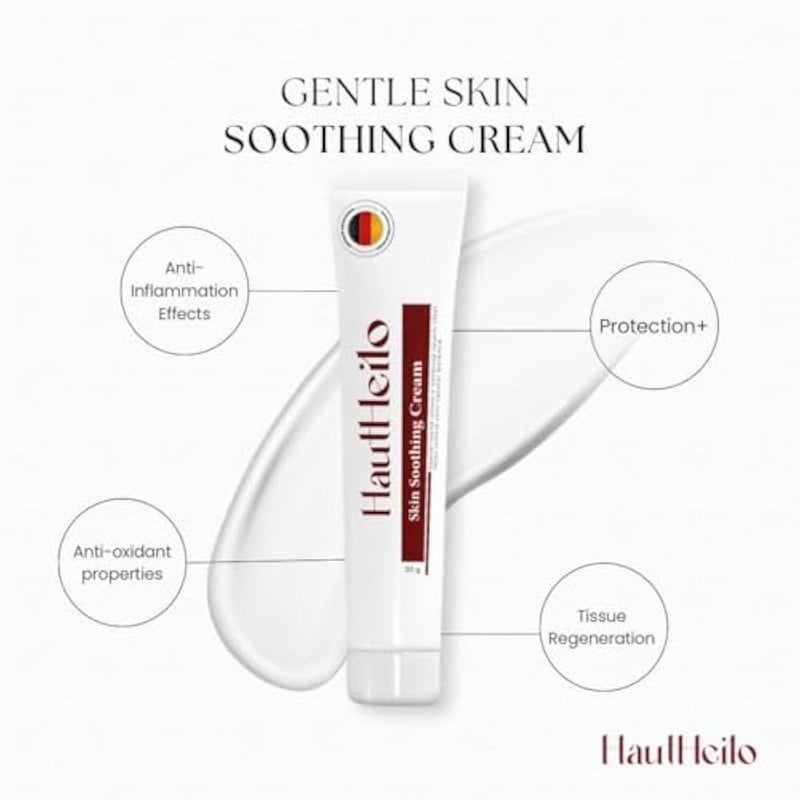 HautHeilo Soothing & Repair Cream – Deep Moisturizing & Skin Healing | Reduces Scars, Blemishes & Irritation | Nourishes & Restores Skin Health | Suitable for Sensitive Skin - Image 3