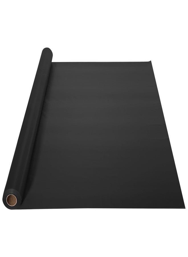 Hoffmaster Plastic Roll Tablecover, 40" X 100 Ft, Black - Image 2