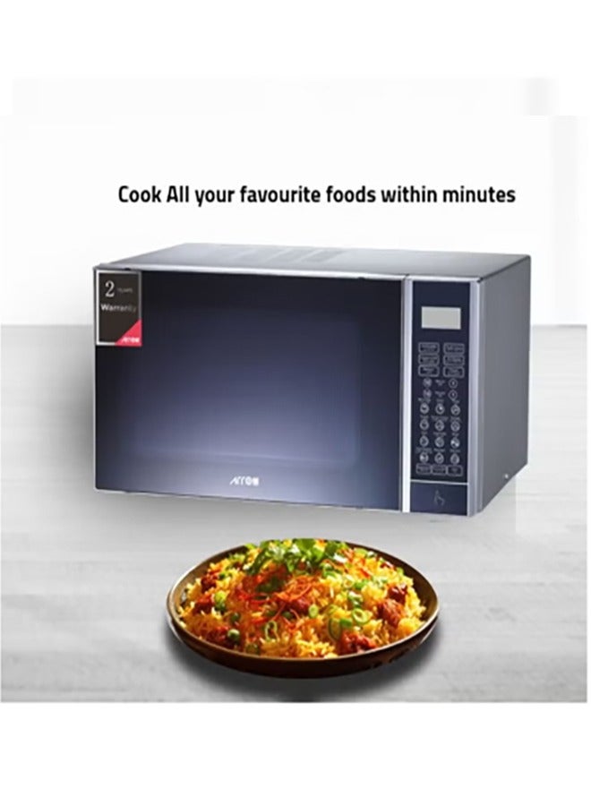 Arrow 30L Microwave Oven, Digital Controller, 900W | 6 Power Levels with Jet & Weight Defrost Feature | Easy Digital Control Panel | Child Safety Lock for Secure Cooking | Efficient Grill Function | Stylish Silver Color | RO-30MGS - Image 3