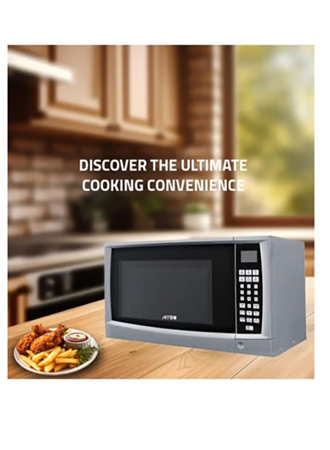 Arrow 30L Microwave Oven, Digital Controller, 900W | 6 Power Levels with Jet & Weight Defrost Feature | Easy Digital Control Panel | Child Safety Lock for Secure Cooking | Efficient Grill Function | Stylish Silver Color | RO-30MGS - Image 4