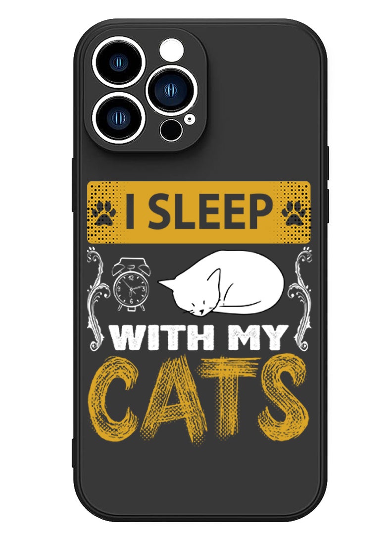 Theodor Protective Slim Fit Case Liquid Silicone Cover with Full Body Protection Anti-Scratch Shockproof Case For iPhone 13 Pro Max Black  - I smell Spring - Image 1