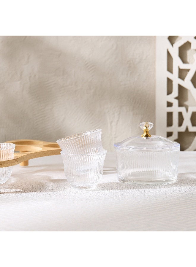 Home Box Ribbed Kahwa 4-Piece Date Bowl Set with Lid 220  ml - Image 3