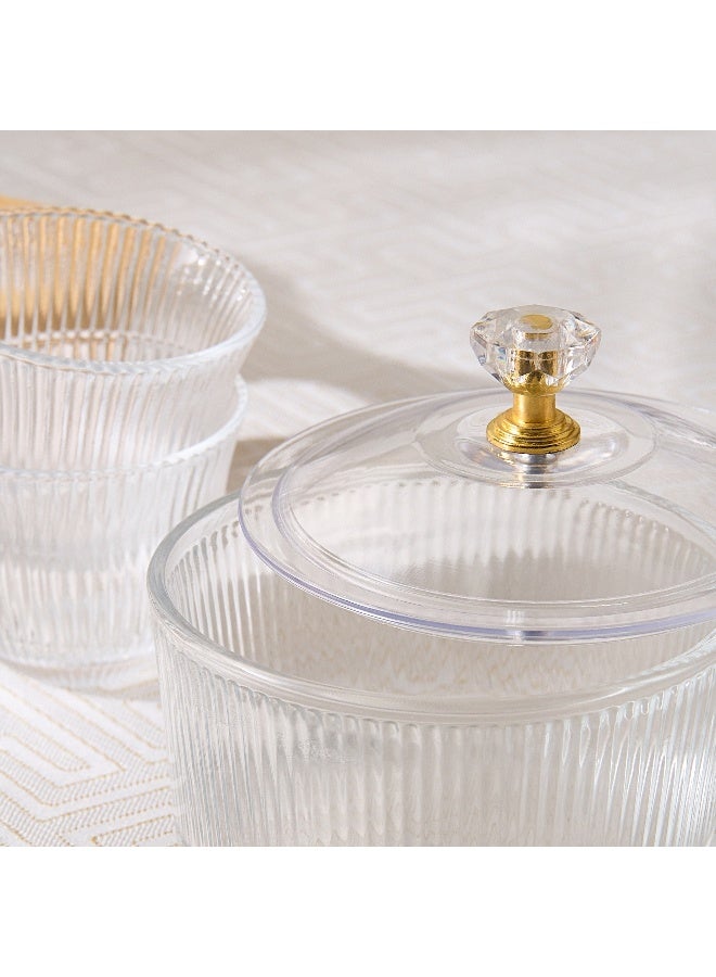 Home Box Ribbed Kahwa 4-Piece Date Bowl Set with Lid 220  ml - Image 4