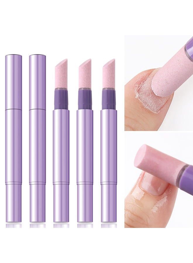 Furtherpretty 5PCS Cuticle Oil Pusher Pen Set, 2-in-1 Ceramic Cuticle Pushers with Oil for Nail Repair, Hangnail & Dry Cuticle Removal, Nail Care Pens for Manicure & Pedicure, Professional Salon Tools - Image 1