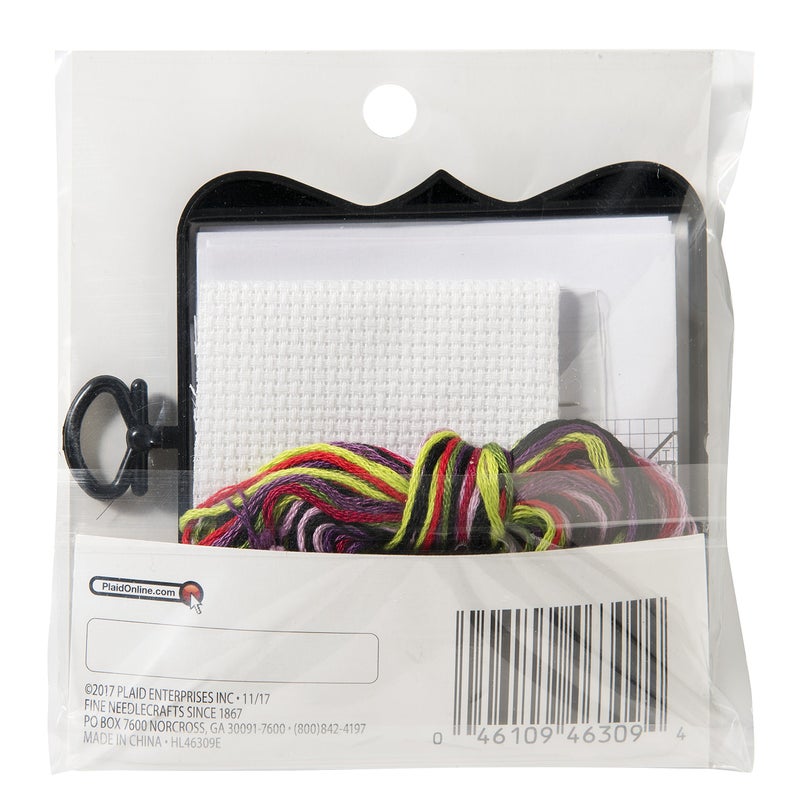 Bucilla Beginner Mini My First Cross Stitch Kit, 3", Cat, 3" - Image 3