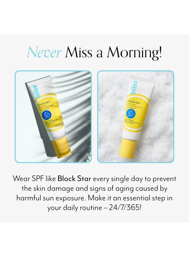 BLISS Block Star Spf 30 Invisible Daily Tinted Sunscreen With Zinc Oxide, Sunscreen & Makeup Primer - 100% Mineral Broad Spectrum Sunscreen With Titanium Dioxide And Antioxidant Blend,- 1.4 Fl Oz. - Image 2