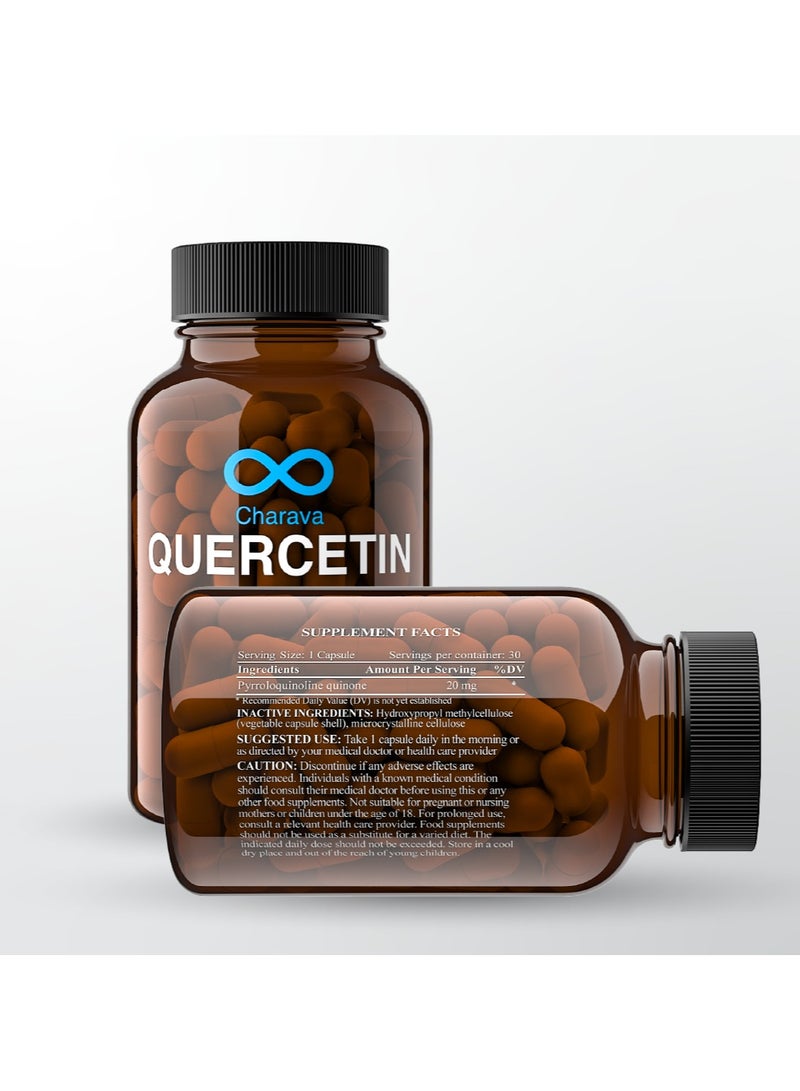 شارافا كيرسيتين 500 ملغ | مكمل عالي القوة | 30 جرعة | معتمد في المملكة المتحدة | مختبر من طرف ثالث | علامة تجارية موثوقة | 30 كبسولة - Image 4