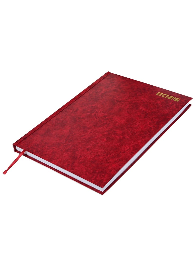 FIS FIS Diary 2025 (English) Maroon, A4 - FSDI41E25MR  - Image 1