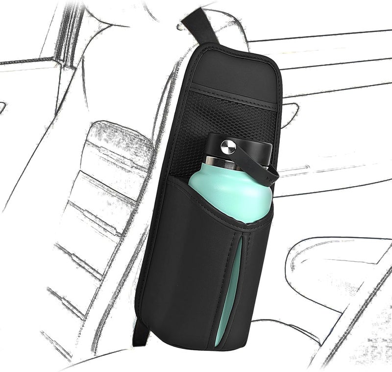 Linkidea Car Seat Side Water Bottle Organizer for Yeti and Hydro Flask - Image 1