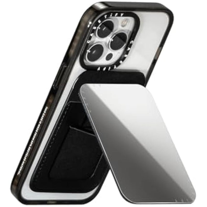 Casetify Snappy Card Holder Stand Compatible with Magsafe - Silver Mirror - Image 3