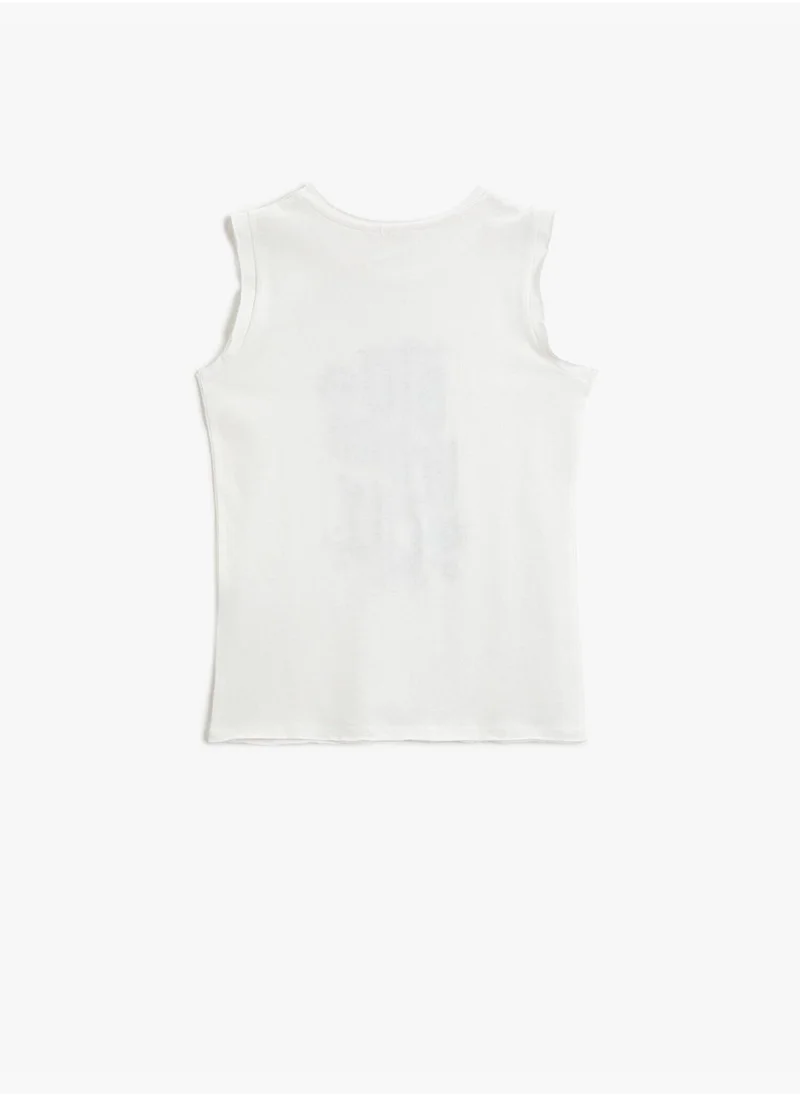 كوتون Printed Tank Top Cotton