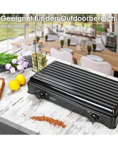 Brinaoki Gas Stove 2 Burner Auto Ignition Gas Stove | Glass Top Gas Hob | Stainless Steel Body | Cast Iron Support | Safety Features | Rapid & Semi-Rapid Burners | Modern Gas Cooker for Kitchen  - Image 3