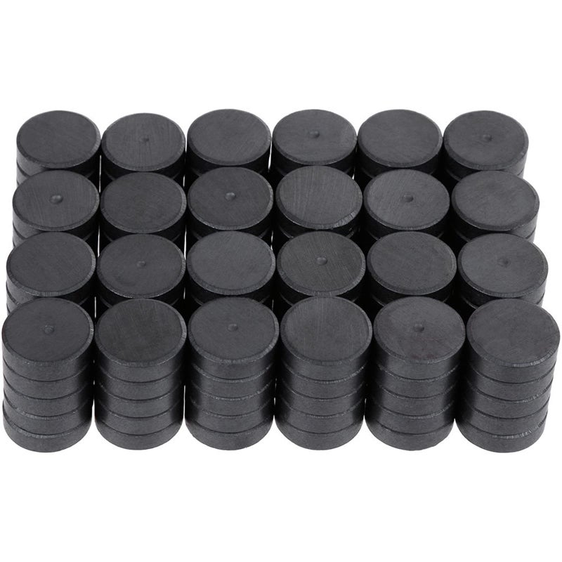 Anpro 120 Pcs Ceramic Industrial Magnets Hobby Craft Magnets1116 Inch 18mm Round Magnet Disc for Refrigerator Button DIY Cup Magnet Craft Hobbies Science Projects  School Crafts