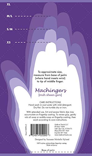 Machingers Quilting Support Gloves for Free-Motion Sewing, by Quilter’s Touch (Small/Medium) - Image 2