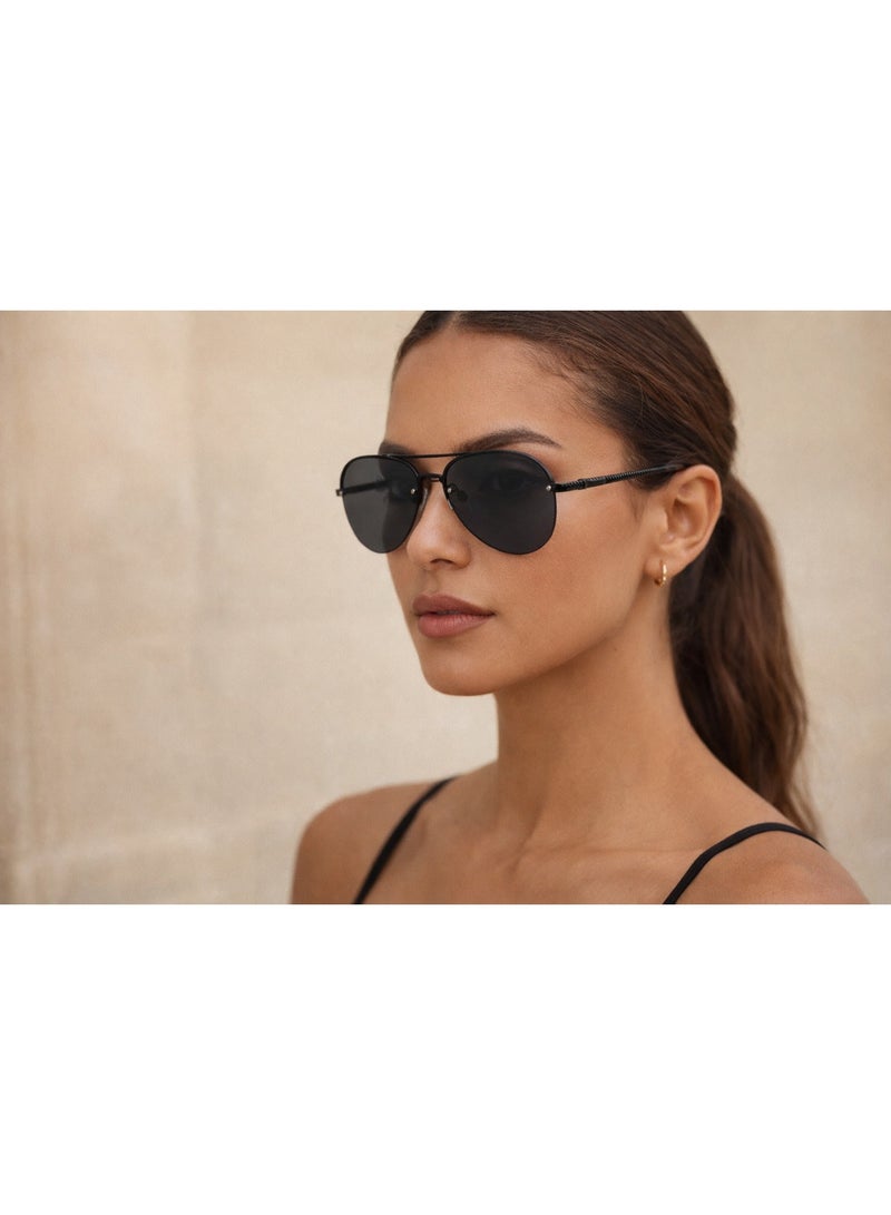 شوداي نظارة شمسية افياتور عصرية كبيرة الحجم للنساء 2025 من شو داي، نظارات شمسية افياتور ريترو لطيفة للحماية من الأشعة فوق البنفسجية وظلال كبيرة - Image 2