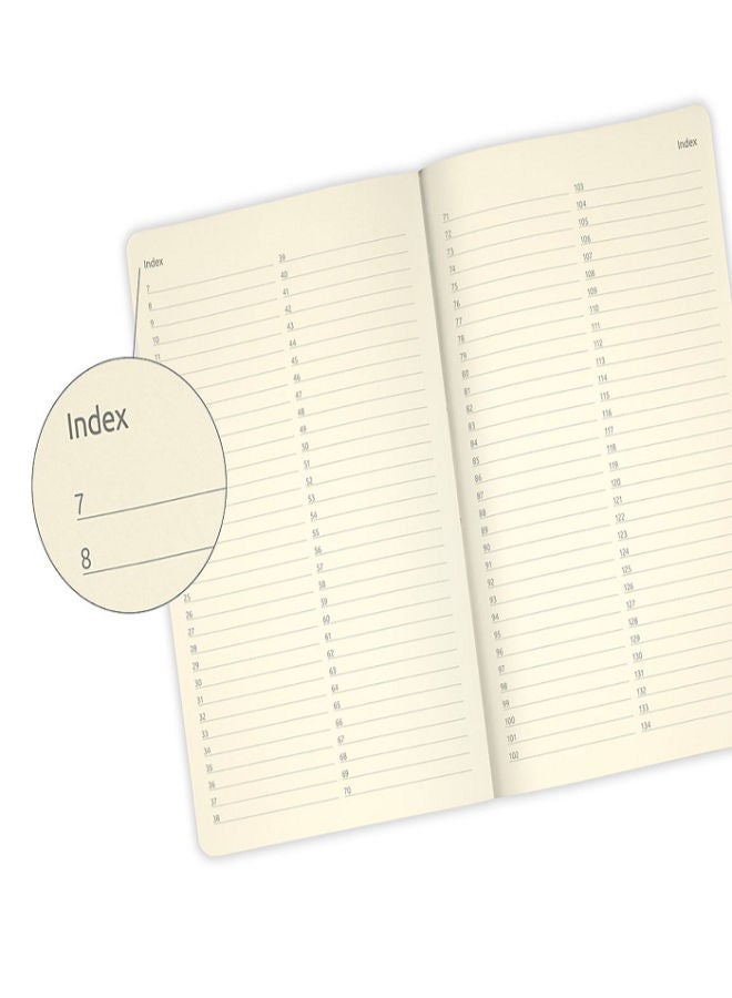 Castelli Notebook, Lined, Hard Leather Cover, 96 Pages  - Image 2