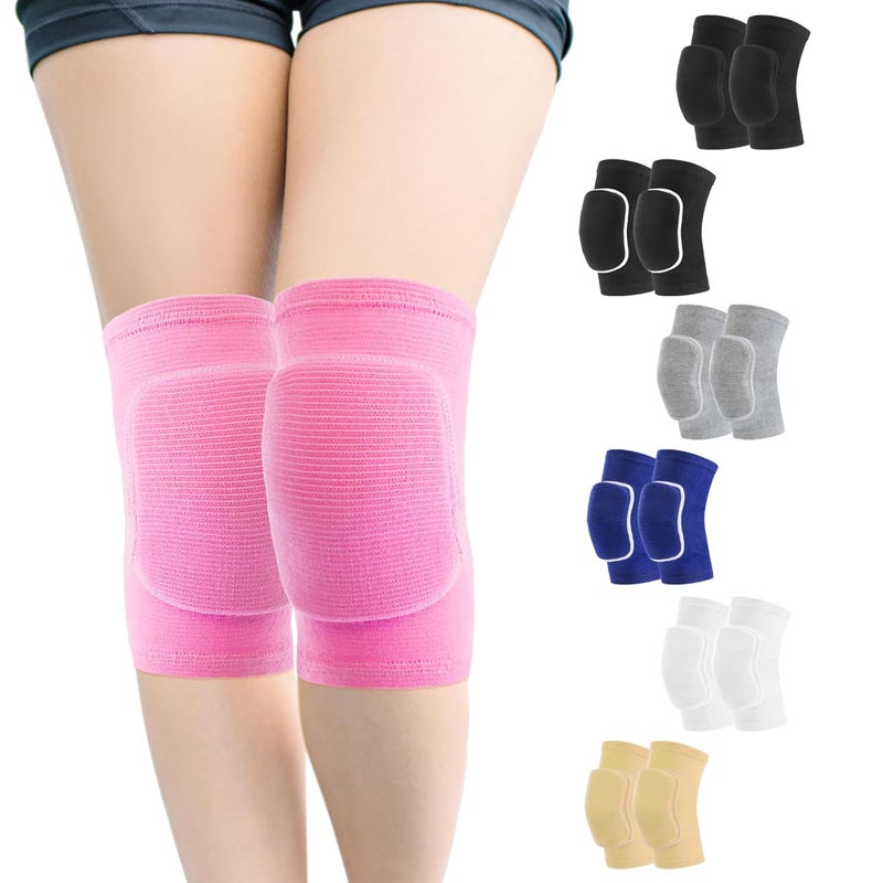 HISFFOG volleyball knee pads for Girls, Youth, Kids, Women, Men, Protective Knee pads for Volleyball Basketball Football Dance Yoga Tennis Running Cycling Workout Wrestling Climbing - Image 1