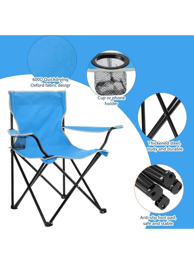 MOMENT 1pc Portable Folding Beach Chair Multi-Purpose Camping Chair for Adult, Lightweight Patio Lawn Quad Chair for Outdoor Travel Picnic Hiking Supports110kgs Load With Carry Bag [ RED } - Image 3